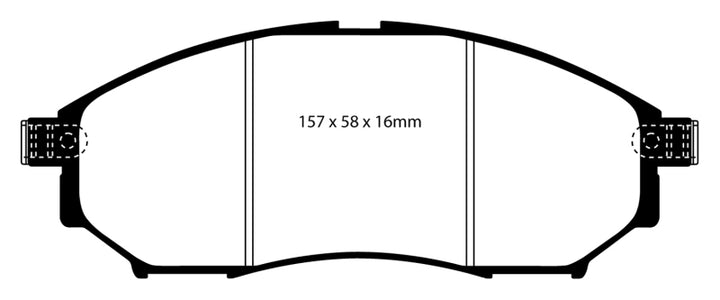 EBC 05-08 Infiniti G35 3.5 2WD Bluestuff Front Brake Pads
