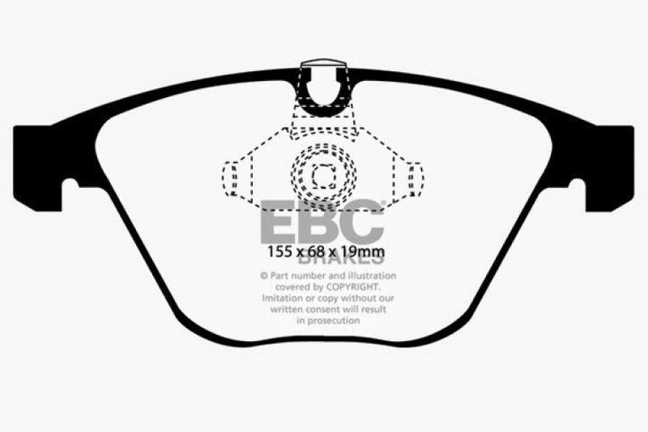 EBC 11-12 BMW 1M Coupe 3.0 Twin Turbo Greenstuff Front Brake Pads