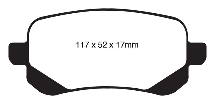 EBC 08-11 Chrysler Town & Country 3.3 Ultimax2 Rear Brake Pads