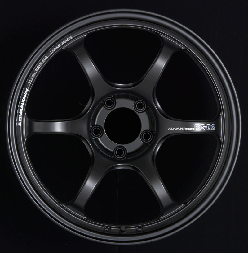 Advan RG-D2 17x7.5 +50 5x100 Semi Gloss Black Wheel