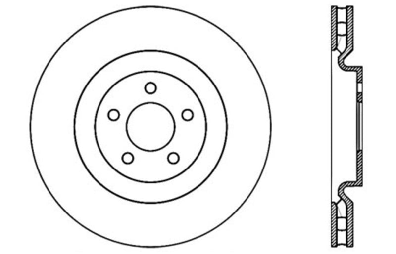 StopTech Drilled Sport Brake Rotor