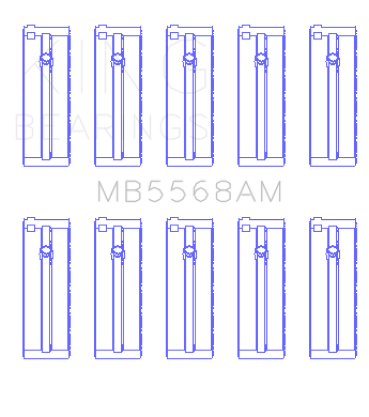 King Engine Bearings Honda D16A/Y/Z H22A4 F23A Crankshaft Main Bearing Set - Size STD
