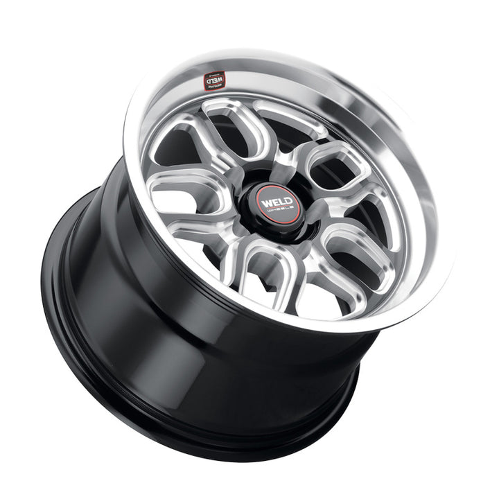 Weld S152 15X10 Laguna Drag 5X115 ET22 BS6.4 Gloss Black MIL Dia 78.1