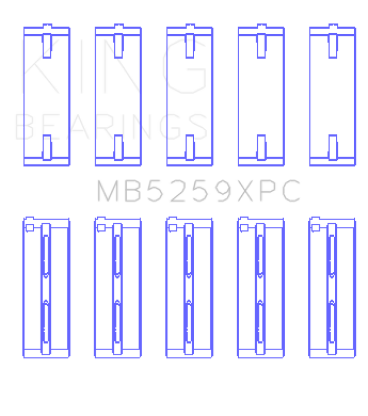 King Honda A-Series/B-Series/K-Series pMaxKote Performance Main Bearing Set - Size STD
