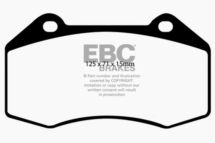 EBC 07-08 Chevrolet Cobalt 2.0 Supercharged (SS) Greenstuff Front Brake Pads