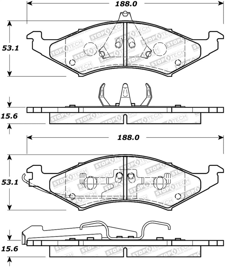 StopTech Street Brake Pads