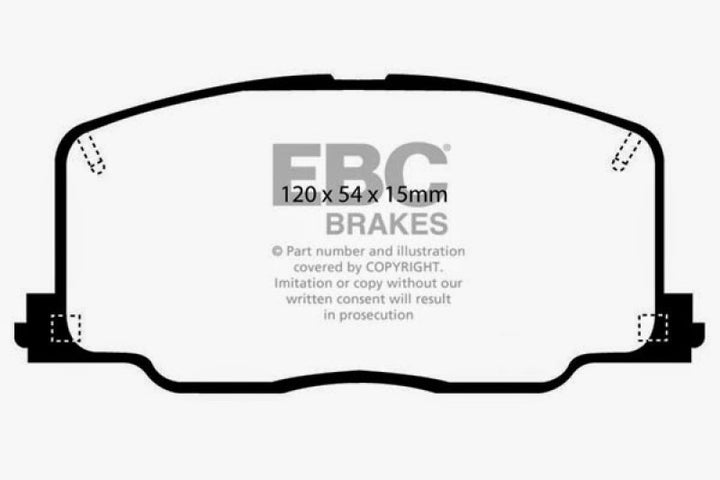 EBC 90-91 Lexus ES250 2.5 Ultimax2 Front Brake Pads