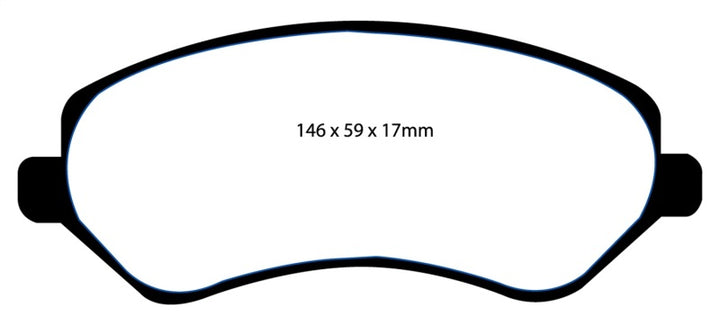 EBC 04-07 Chrysler Town & Country 3.3 Rear Drums Greenstuff Front Brake Pads