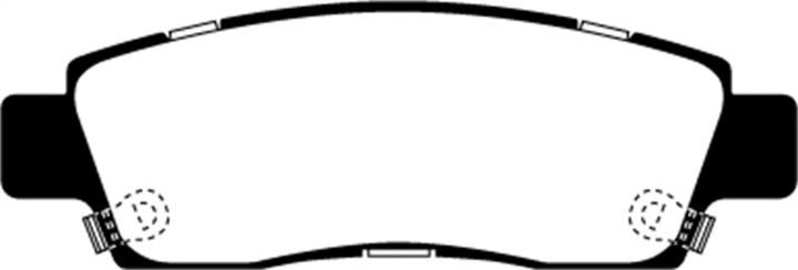 EBC 07+ Buick Enclave 3.6 Greenstuff Rear Brake Pads