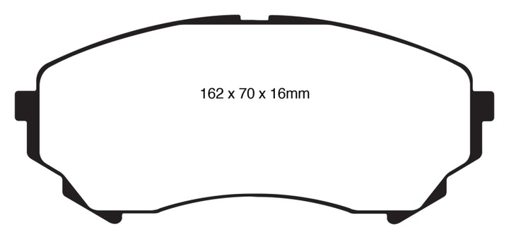EBC 08-13 Cadillac CTS 3.6 (315mm Rear Rotors) Redstuff Front Brake Pads
