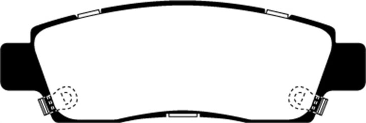 EBC 03-05 Chevrolet SSR 5.3 Redstuff Rear Brake Pads
