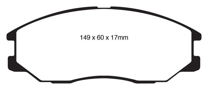 EBC 08-10 Kia Sorento 3.3 Greenstuff Front Brake Pads