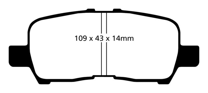 EBC 05-09 Buick Allure (Canada) 3.6 Yellowstuff Rear Brake Pads