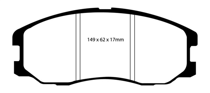 EBC 07-09 Chevrolet Equinox 3.4 Greenstuff Front Brake Pads