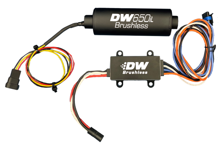 DeatschWerks DW650iL Series 650LPH In-Line External Fuel Pump w/ Single/Dual-Speed Controller