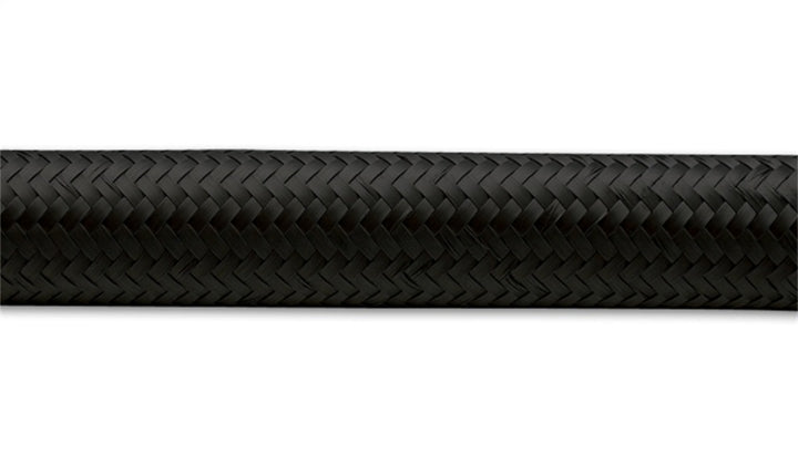 Vibrant -10 AN Black Nylon Braided Flex Hose (20 foot roll)