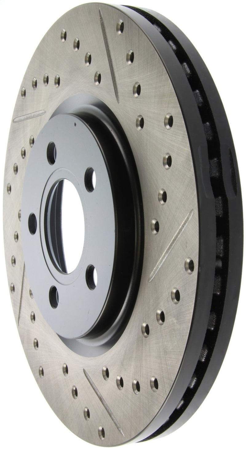 StopTech 03-09 Chrysler PT Cruiser Tur / 03-05 Dodge Neon SRT-4 Front Left Slotted & Drilled Rotor