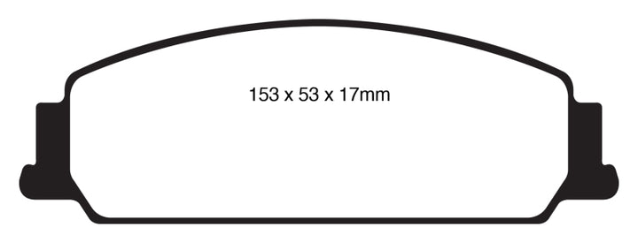 EBC 08-10 Pontiac G8 3.6 Yellowstuff Front Brake Pads