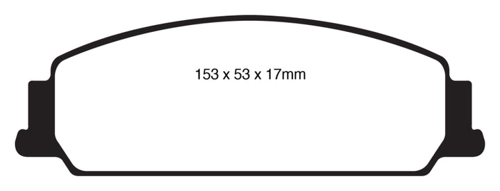 EBC 08-10 Pontiac G8 3.6 Redstuff Front Brake Pads