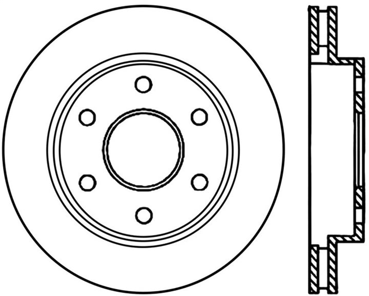 StopTech 02-06 Cadillac Escalade / Chevrolet Avalanche 1500 Front Left Slotted Cryo Rotor