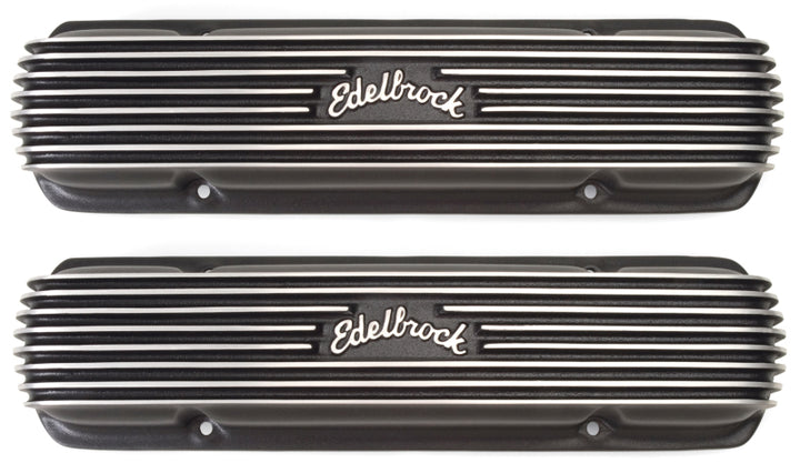 Edelbrock Valve Cover Classic Series Pontiac 1962-1979 301-455 CI V8 Black