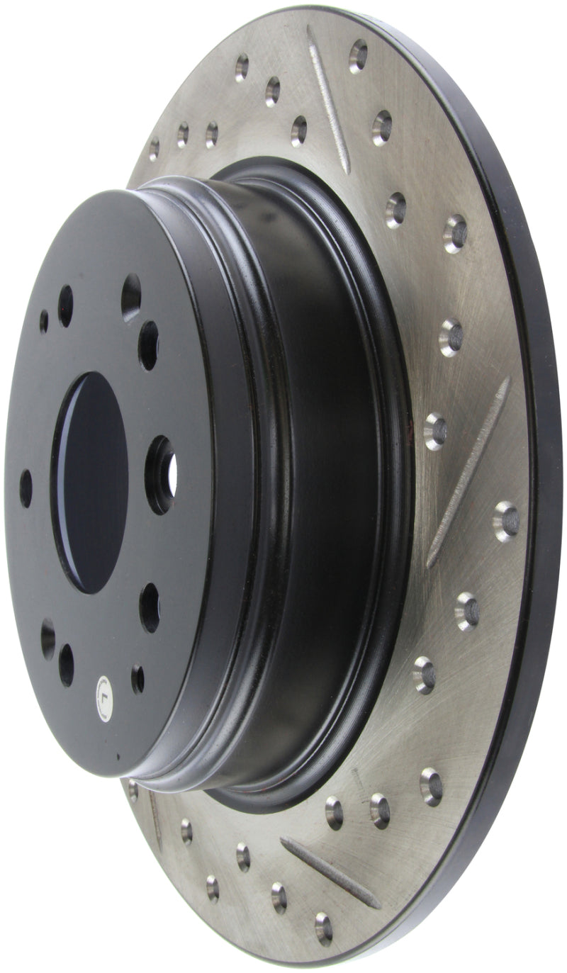 StopTech 04-08 Acura TL / 03-09 Honda Element Slotted & Drilled Left Rear Rotor