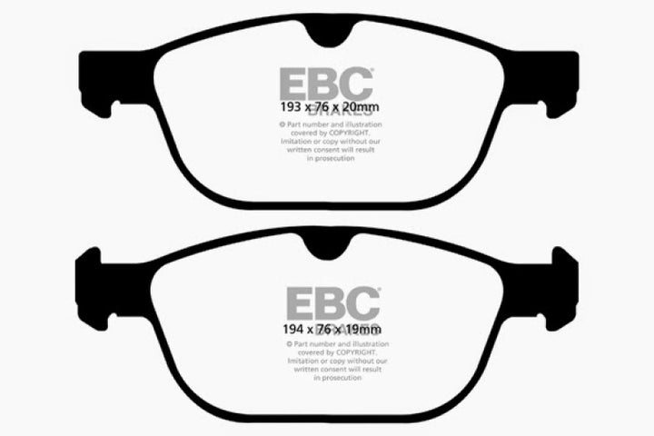 EBC 08+ Volvo XC60 3.0 Turbo Ultimax2 Front Brake Pads