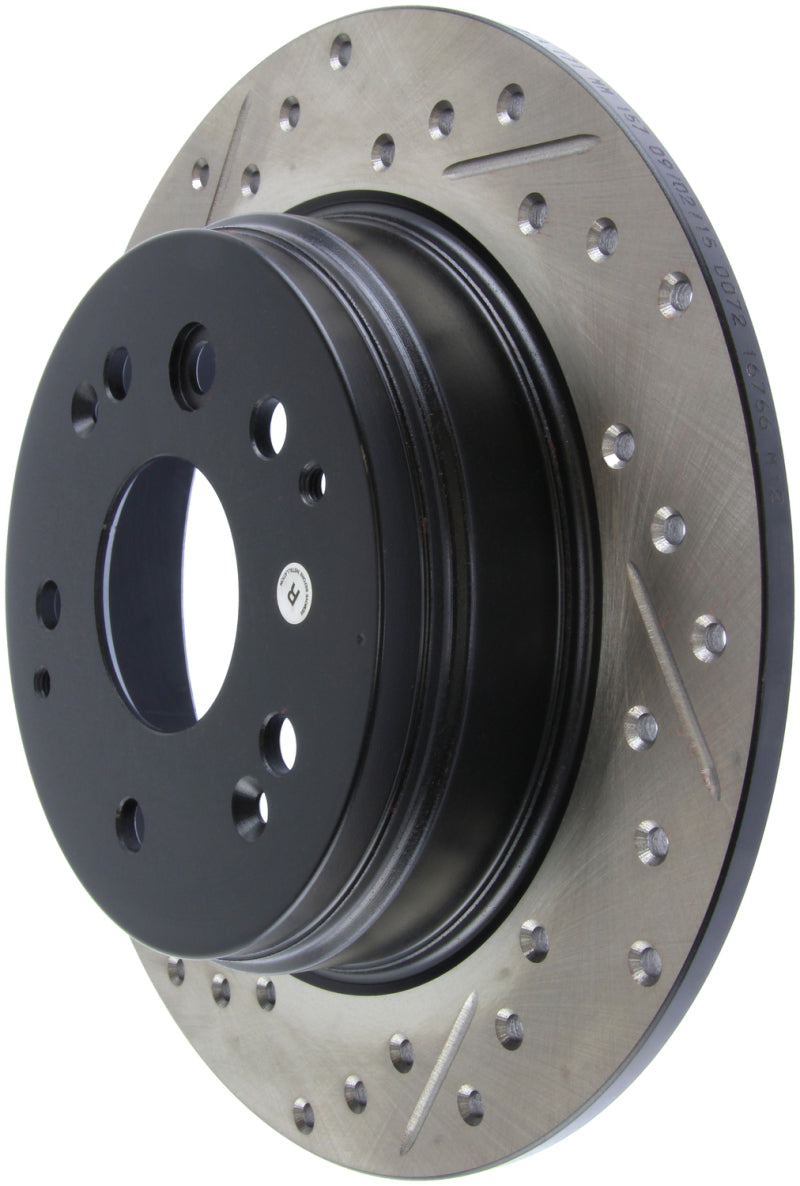 StopTech 04-08 Acura TL / 03-09 Honda Element Slotted & Drilled Right Rear Rotor