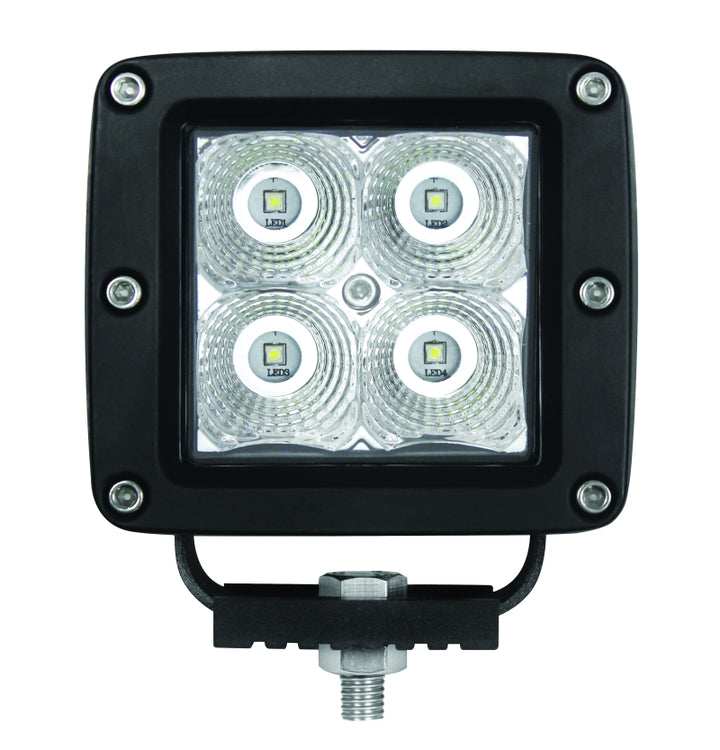 Hella HVF Cube 4 LED Off Road Kit - 3.1in 12W Spot Beam
