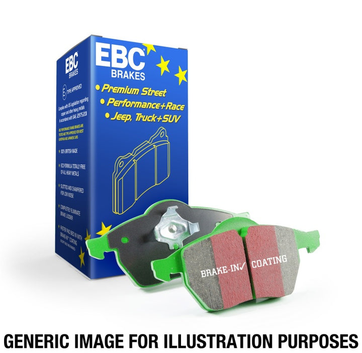 EBC 00-02 Ford Explorer Sport 4.0 2WD (Phenolic Pistons) Greenstuff Rear Brake Pads