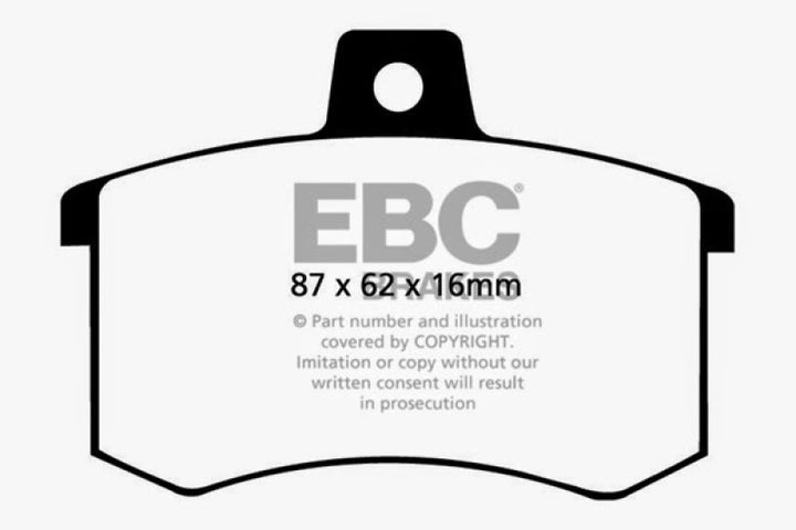 EBC 91-95 Alfa Romeo 164 2.0 Turbo Ultimax2 Rear Brake Pads