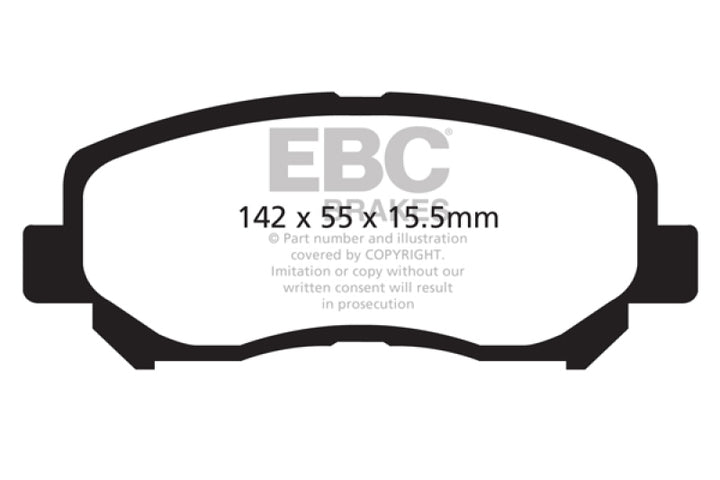 EBC 12+ Mazda CX-5 2 Greenstuff Front Brake Pads