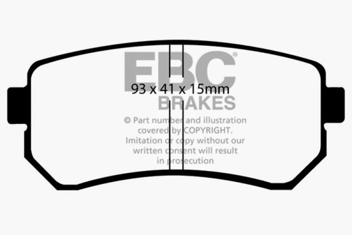 EBC 06-11 Hyundai Accent 1.6 Ultimax2 Rear Brake Pads
