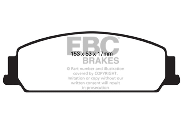 EBC 08-10 Pontiac G8 3.6 Ultimax2 Front Brake Pads