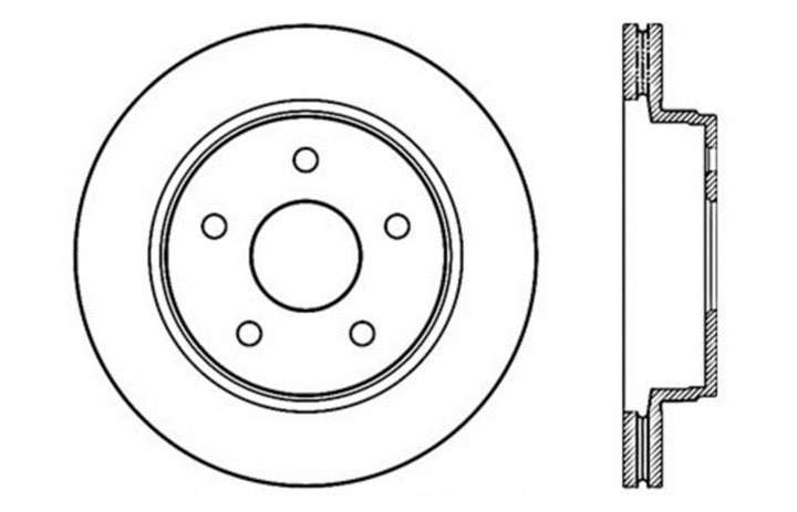 StopTech Drilled Sport Brake Rotor