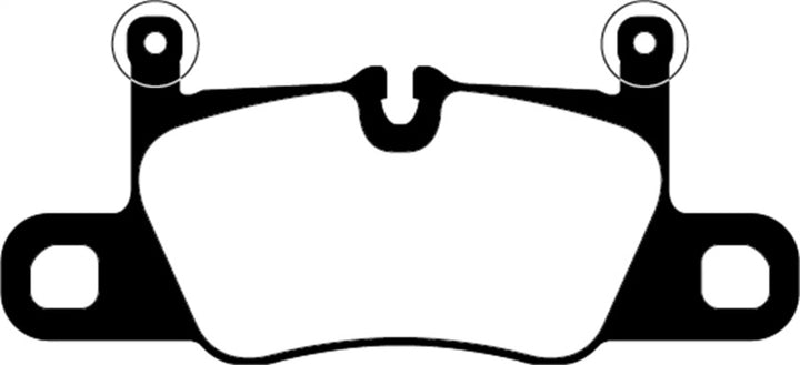 EBC 2016+ Porsche 911 (991/2 w/Cast Iron Rotors) 3.0TT Carrera Redstuff Rear Brake Pads