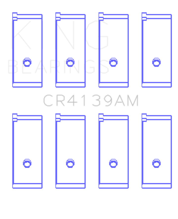 King Honda 91CI/1.5L D15A2/D15A3/D15B1/D15B2/D15B7/D15B8/D15Z1 Rod Bearing Set - Size STD