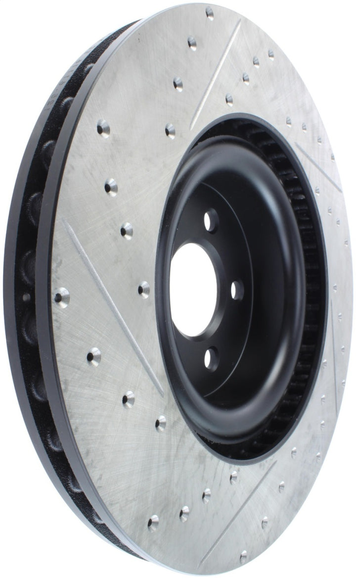 StopTech Slotted & Drilled Sport Brake Rotor - 2015 Ford Mustang GT - Front Left