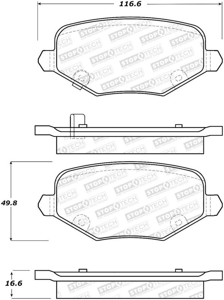 StopTech Street Brake Pads - Front