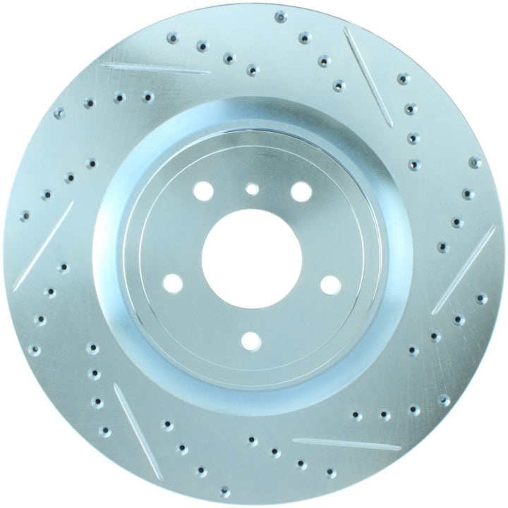 StopTech Select Sport Nissan Slotted and Drilled Front Left Rotor