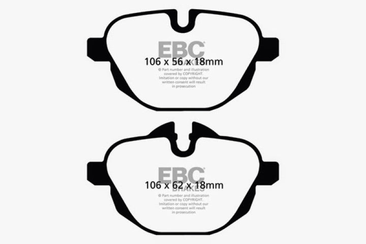 EBC 14+ BMW i8 1.5 Turbo/Electric Yellowstuff Rear Brake Pads