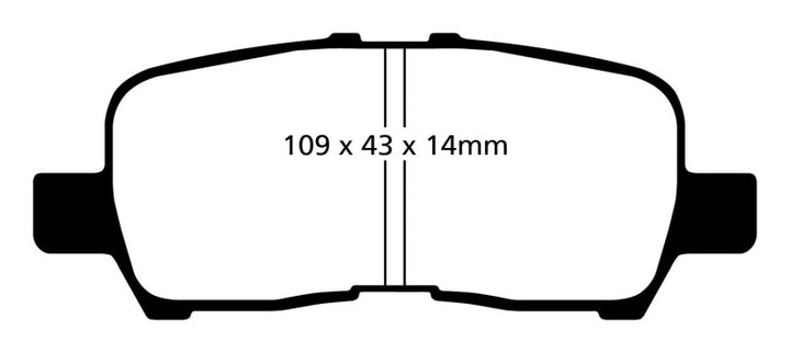 EBC 05-09 Buick Allure (Canada) 3.6 Yellowstuff Rear Brake Pads