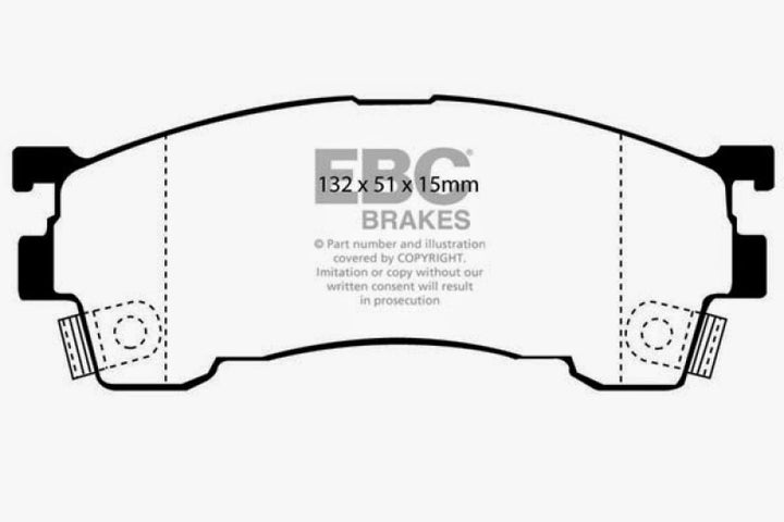 EBC 93-97 Ford Probe 2.0 16v Ultimax2 Front Brake Pads