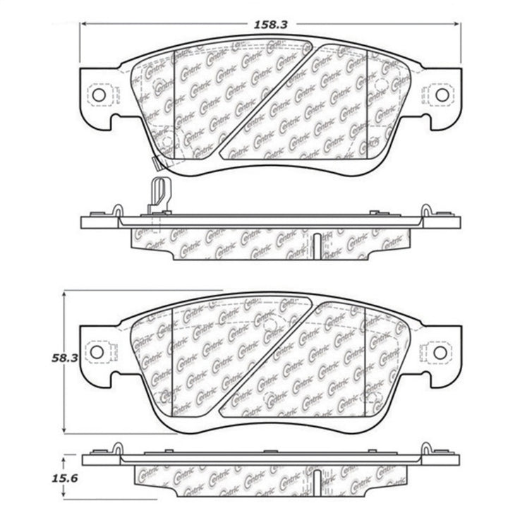 StopTech Street Touring 07-08 Infiniti G35 2WD Sedan Front Brake Pads