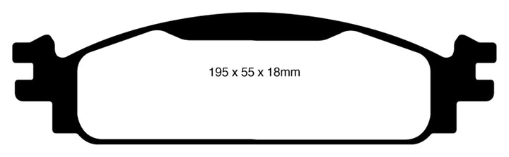 EBC 08-10 Ford Flex 3.5 Yellowstuff Front Brake Pads