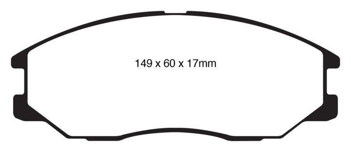 EBC 08-10 Kia Sorento 3.3 Greenstuff Front Brake Pads